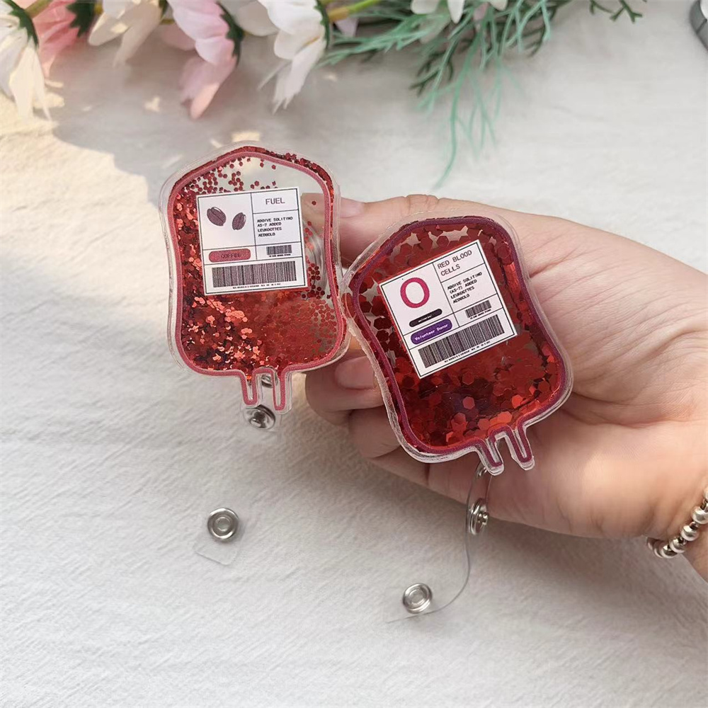 Xray Tech Accessories - Flowing Sand Glitter Blood Type Bag
