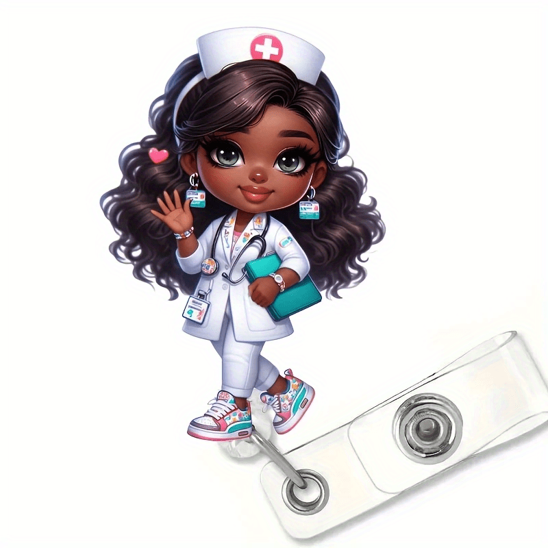 Xray Tech Accessories - Medical Profession Badge Reel. Cute cartoon