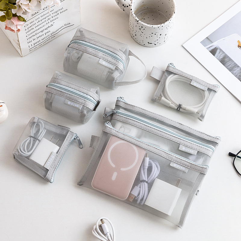 Transparent mesh data cable st - огляд і ціна Travel Cable Organizer