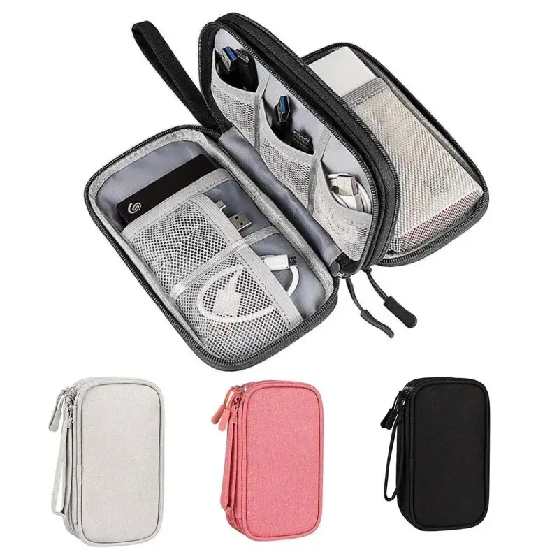 1PCS Grey/Black/Pink/Navy NEW  - огляд і ціна Travel Cable Organizer