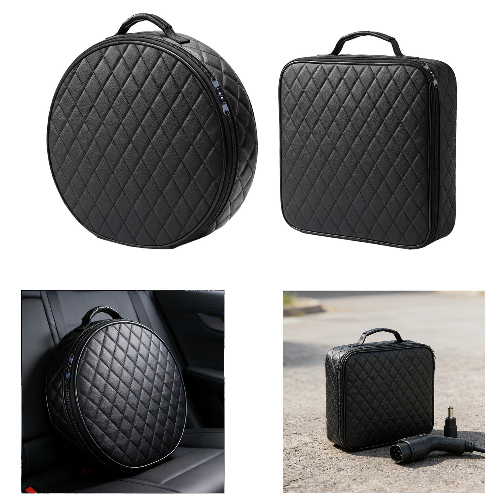 Car Charging Cable Bag PU Leat - огляд і ціна Travel Cable Organizer