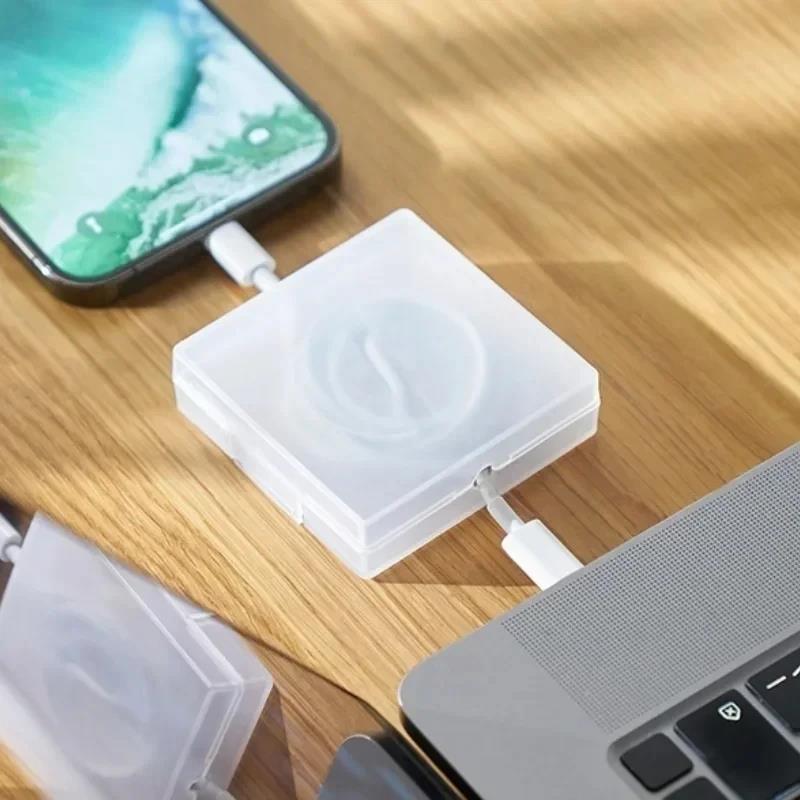 Rotatable Wire Winder Box Port - огляд і ціна Travel Cable Organizer