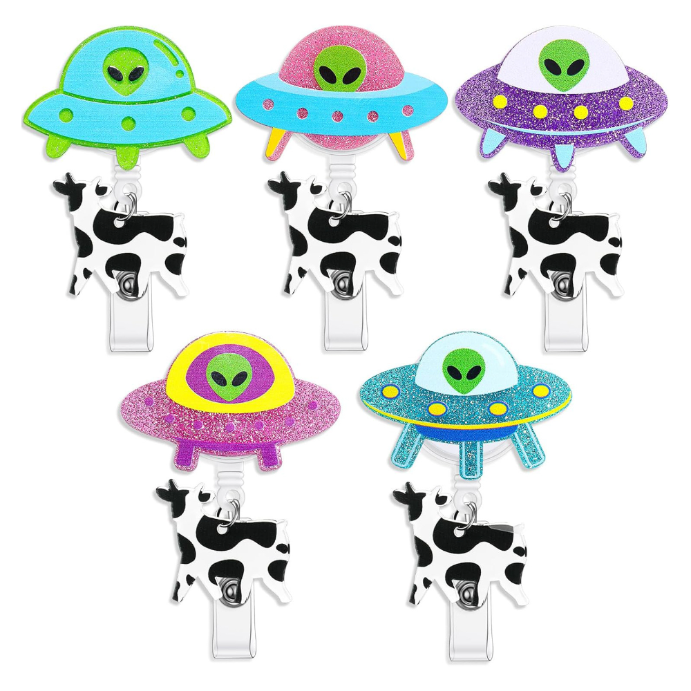 Glitter Alien Badge Holder Cut - огляд і ціна Xray Tech Accessories